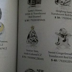 Pandora 14k/925 Christmas tree multicolored Charm